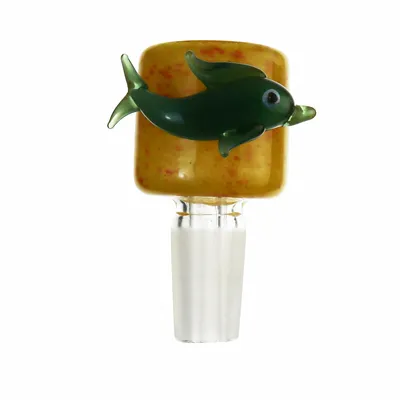 Dolphin Glass Cone Piece 14mm