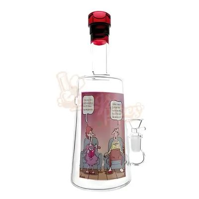 Bottle of Irony Inline Perc Bong 23cm