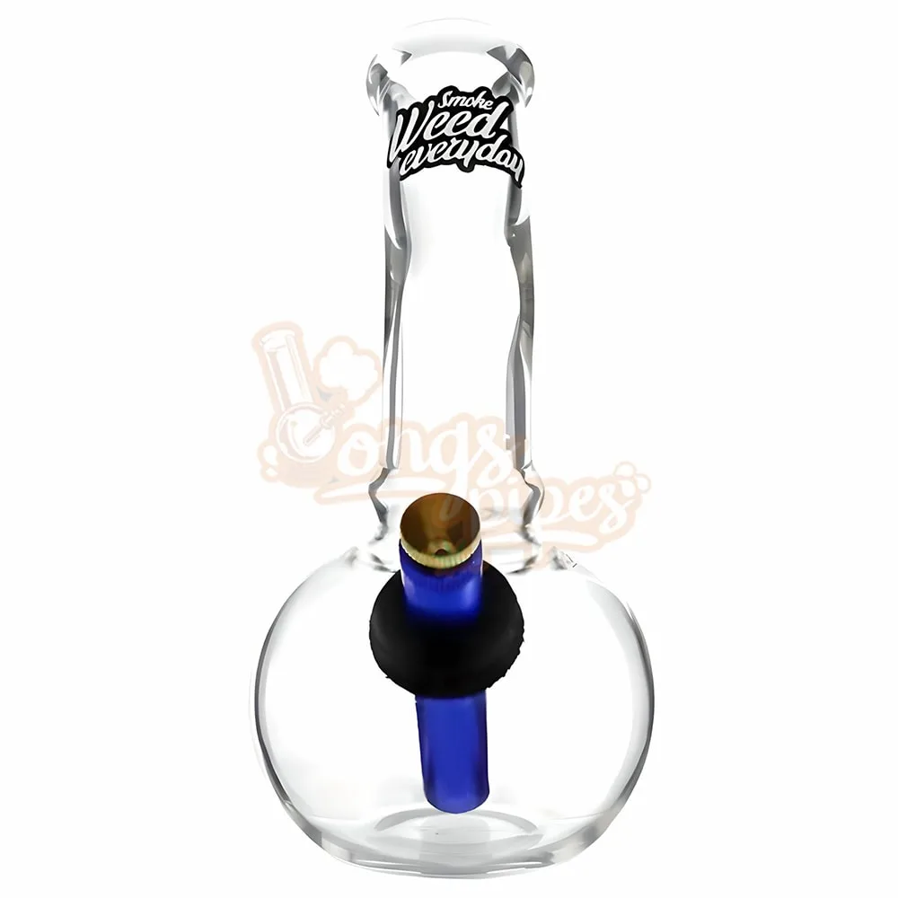 “Smoke Weed Everyday” Bubble Glass Bong 18cm