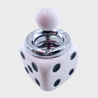 Dice Spinning Ceramic Ashtray