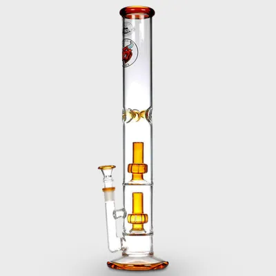 AGUNG Percolator Straight Glass Bong 42cm