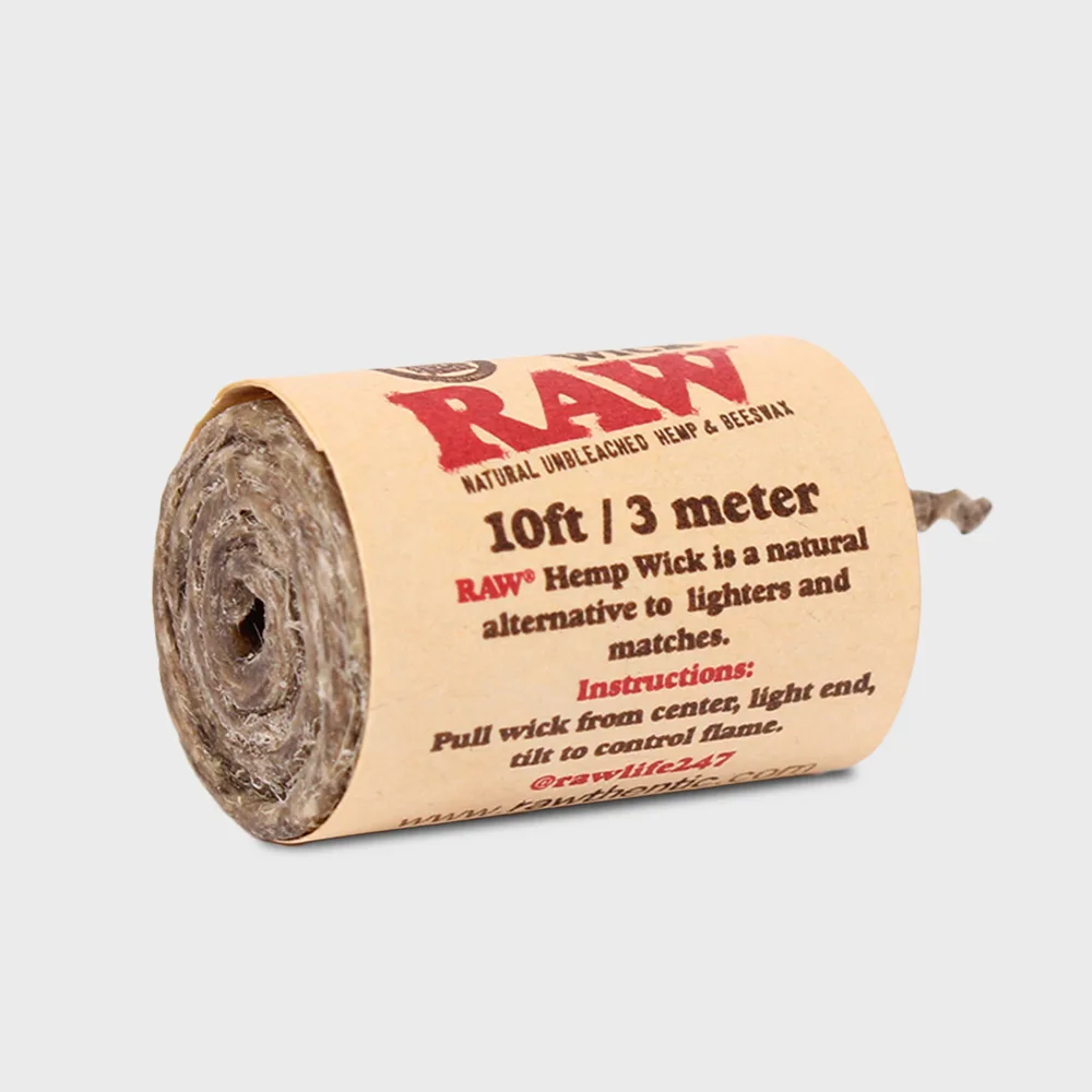 RAW Hemp Wick Natural Unbleached Hemp & Beeswax 10ft – 3 meters