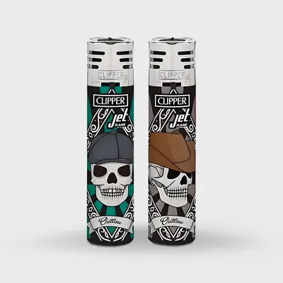 Pack 2X CLIPPER Jet Lighter Outlaws