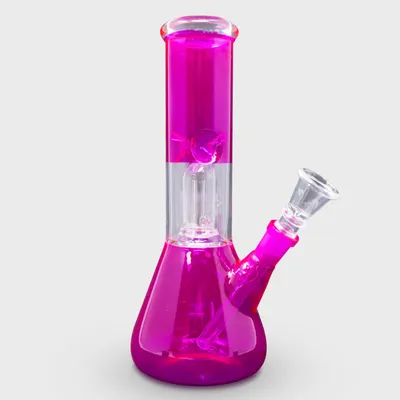 RODDI See Through Glass Dome Percolator Beaker Glass Bong 20cm