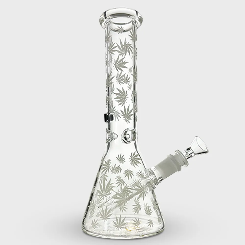 Glow in the Dark MJ Beaker Glass Bong 25cm