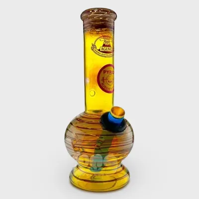 AGUNG Gold Fume Design Bubble Bong 19cm