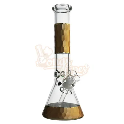 3D Honeycomb Glass Beaker Bong 25cm