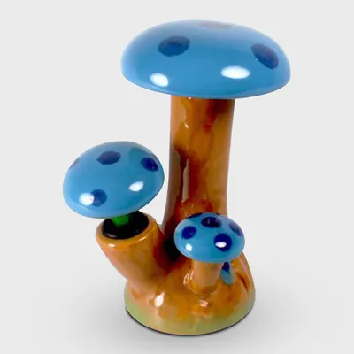 AGUNG Magic Mushie Design Ceramic Bong 21cm