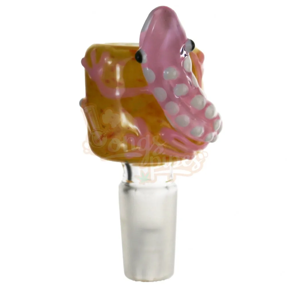 Colored Cone Piece with 3D Gecko Design 14mm