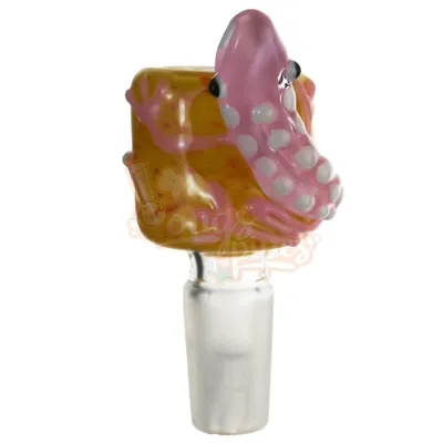 Colored Cone Piece with 3D Gecko Design 14mm
