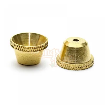 5X Pack Small Bonza Cone Brass