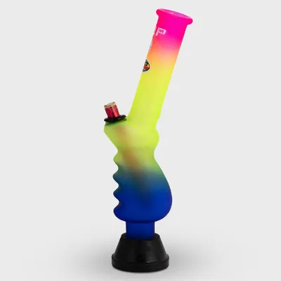 MWP Rainbow Frosted Design Gripper Bong 30cm