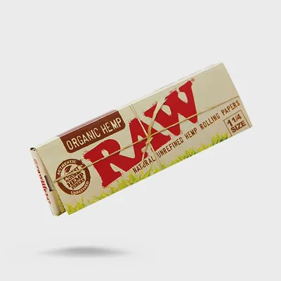 RAW Organic Hemp Rolling Papers Size 1¼