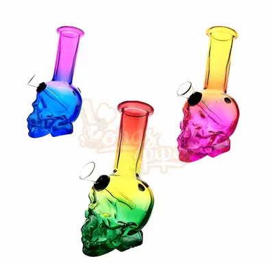 Mini Pocket Skull Bong 15cm