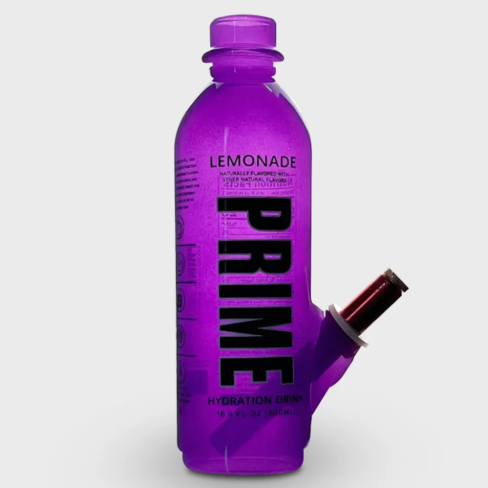 Purple PRIME Design Bottle Bong 22cm