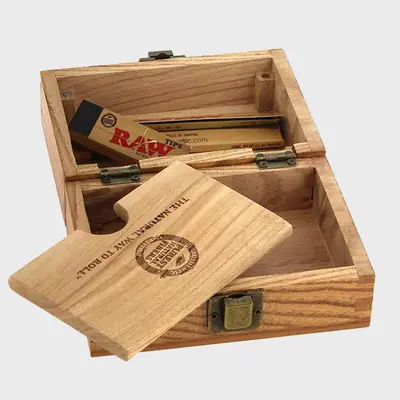 RAW Wooden Box Magnetically Sealed 13x7x6 cm